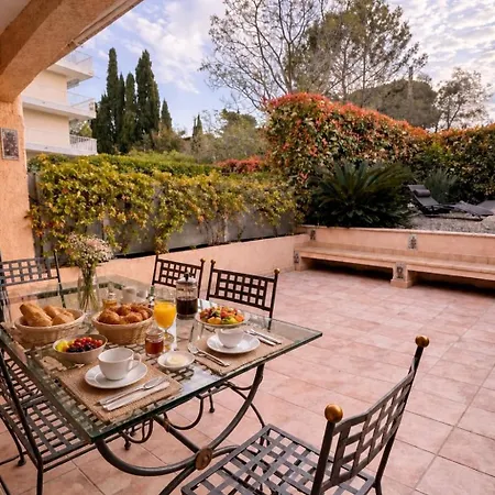 Semesterbostad Cap Et Soleil Peaceful Private Garden, 2 Terraces, Pool, Garage, 5 Min Walk To