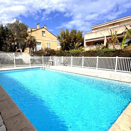 Semesterbostad Cap Et Soleil Peaceful Private Garden, 2 Terraces, Pool, Garage, 5 Min Walk To Antibes